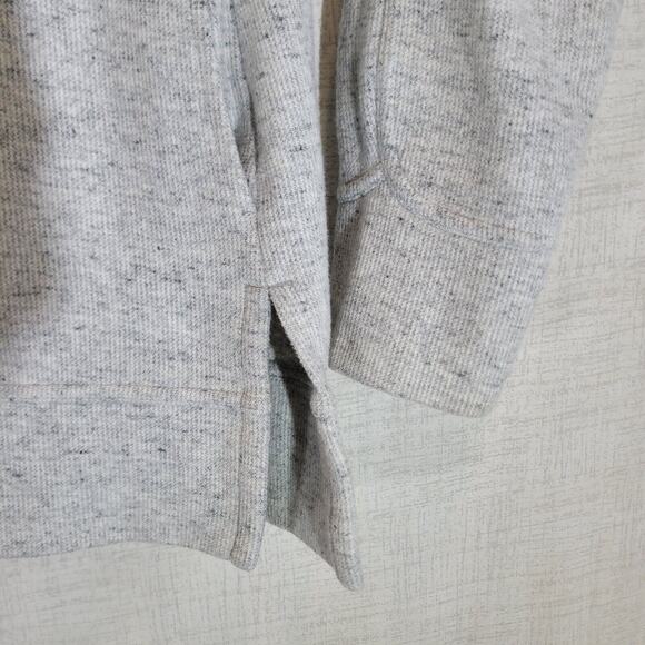 Nike Pullover Sweater Pullover Womens Medium Funnel Neck Gray Pockets Sweatshirt - Picture 4 of 11
